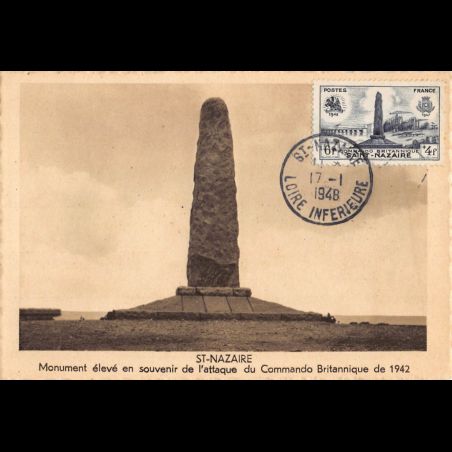 Carte maximum v2 - n° 786 - Commando Britannique - Saint-Nazaire