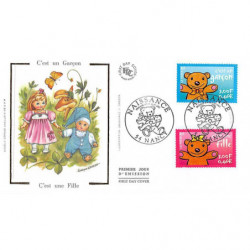 FDC soie - Timbres de...