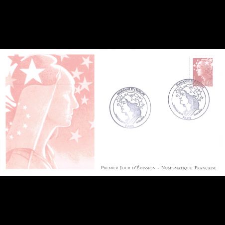 FDC LNF - Marianne et l'europe, nouvelles valeurs (4475) - oblit 12/6/2010 Paris