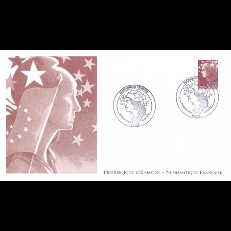 FDC LNF - Marianne et l'europe, nouvelles valeurs (4478) - oblit 12/6/2010 Paris