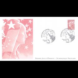 FDC LNF - Marianne et l'europe (4569), oblit 1/7/11 Paris