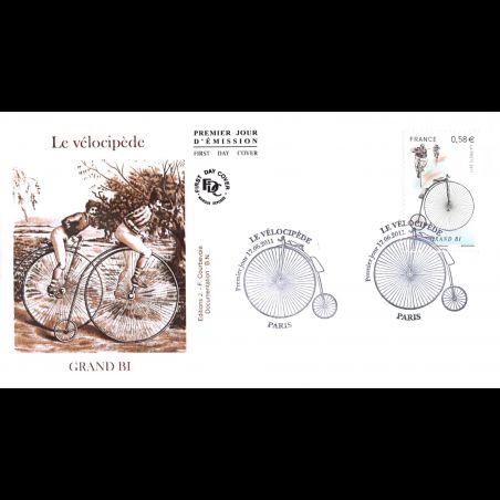FDC - Le vélocipède, grand bi, oblit 17/6/2011 Paris