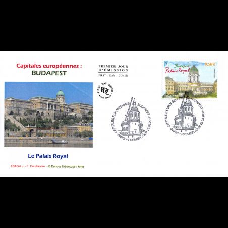 FDC - Budapest, Palais royal - oblit 25/3/2011 Paris