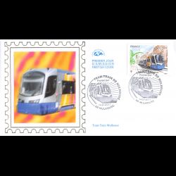 CEF soie - Tram train, oblit 14/1/2011 Mulhouse