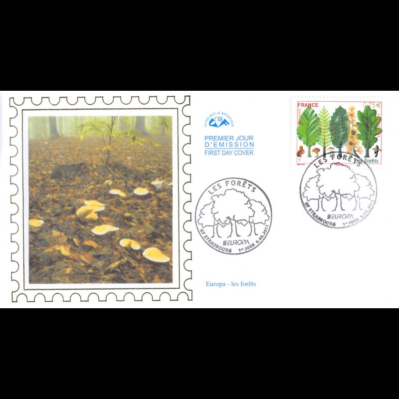 CEF soie - Europa 2011, les forêts - oblit 8/5/2011 Strasbourg