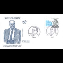 FDC - Georges Pompidou, oblit 22/6/2011 Paris