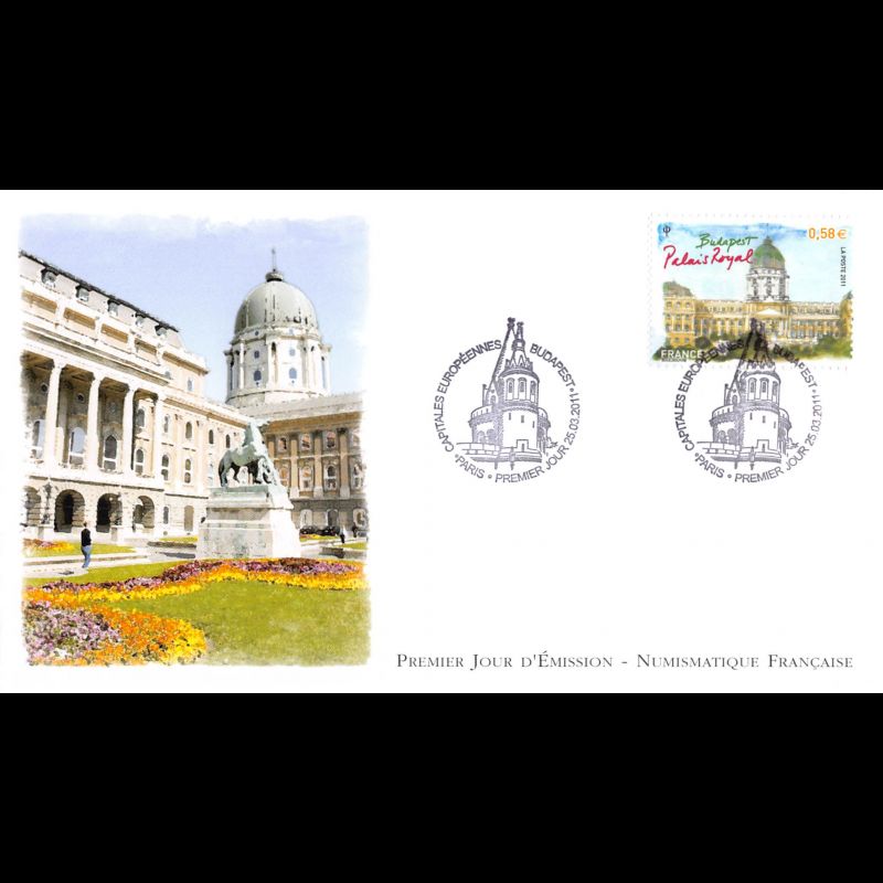 FDC LNF - Budapest, Palais royal - oblit 25/3/2011 Paris