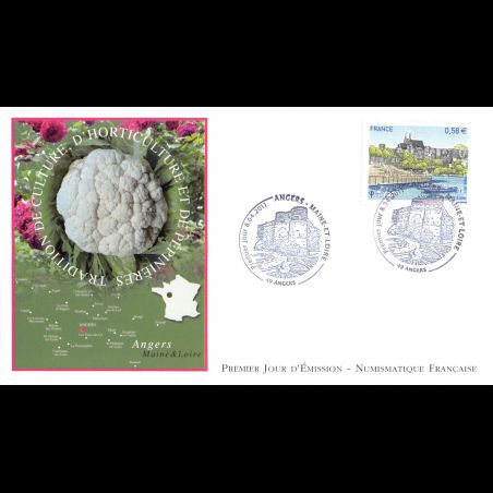 FDC LNF - Angers, Maine et Loire, oblit 8/4/2011