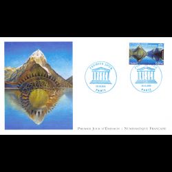 FDC LNF - UNESCO, Milford sound, Nouvelle-Zélande, oblit 19/11/2011 Paris
