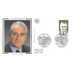 FDC soie - Jacques Chaban...