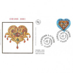 FDC soie - Coeur Christian...