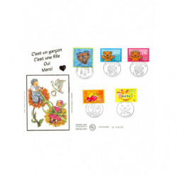FDC GF soie - Timbres...