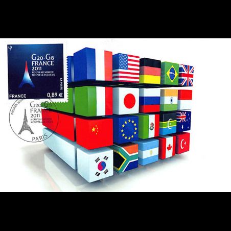 CM - G20-G8, présidence française en 2011. Logo.
