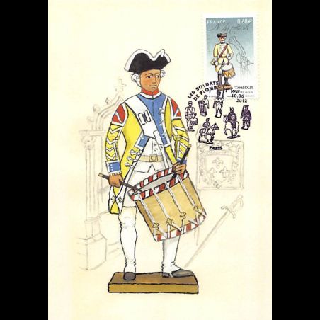 CM - Soldats de plomb : Tambour. XVIII° s.