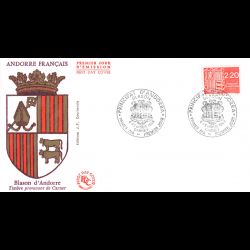 FDC - Blason d'Andorre...