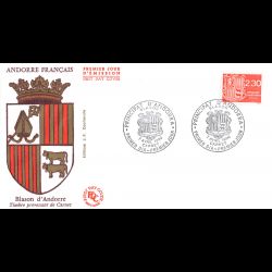 FDC - Blason d'Andorre (TP...