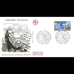 FDC - Mozart, oblit PJ 5/10/91