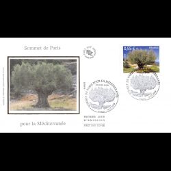 FDC soie - Sommet de Paris...