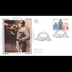 FDC soie - 90e anniversaire...