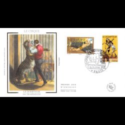 FDC soie - Cirque à travers...