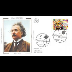 FDC soie - Albert Einstein,...