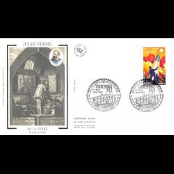 FDC soie - Jules Verne. De...