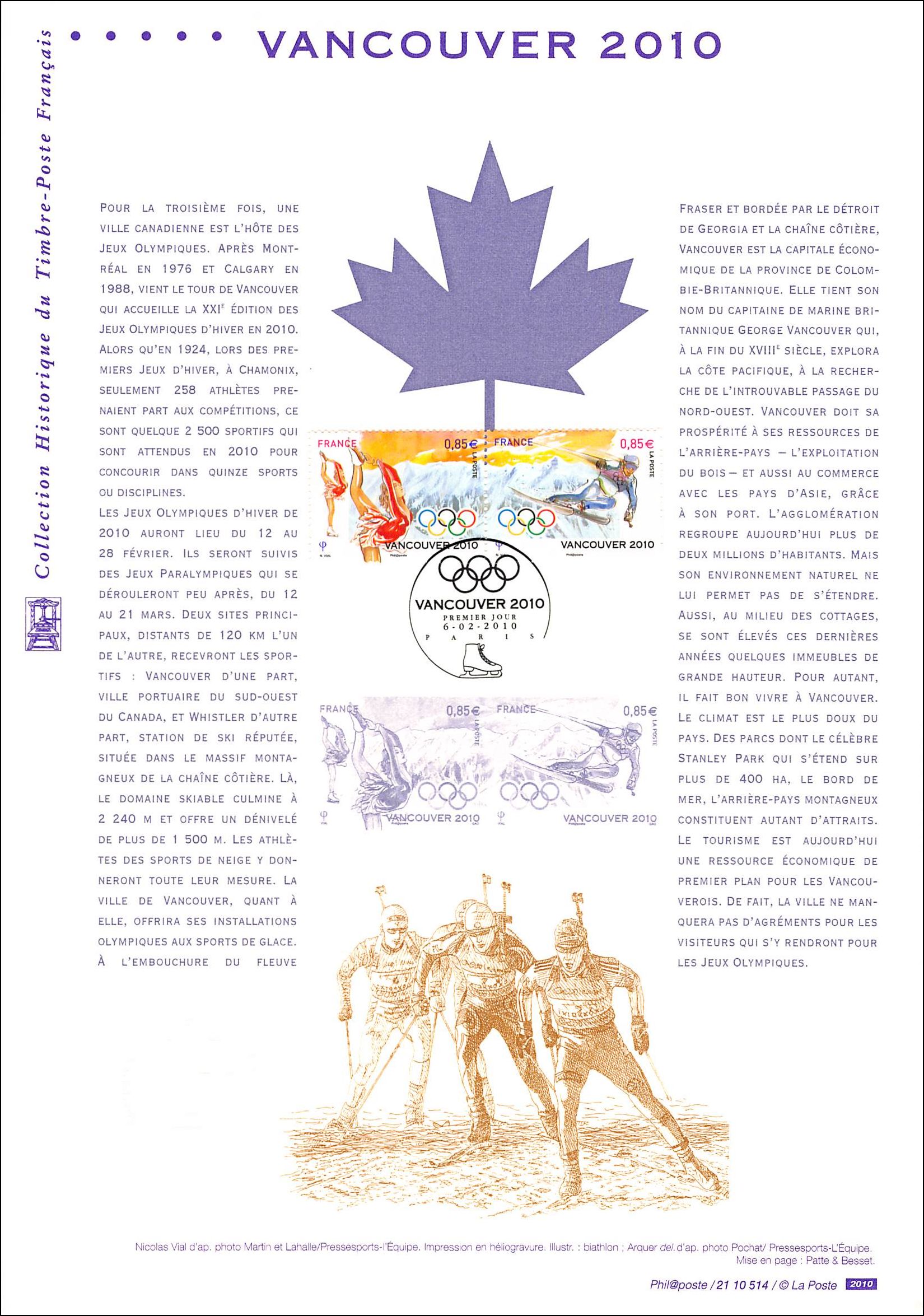Document officiel 2010 - Vancouver 2010