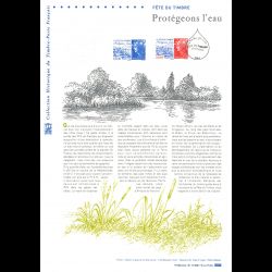 Document officiel 2010 - Fête du timbre 2010. Protégeons l'eau