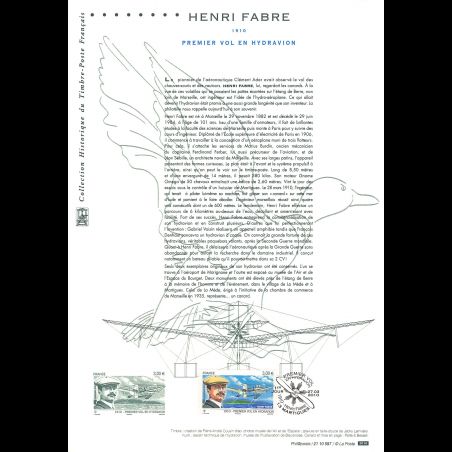Document officiel 2010 - Henri Fabre - Premier vol en hydravion