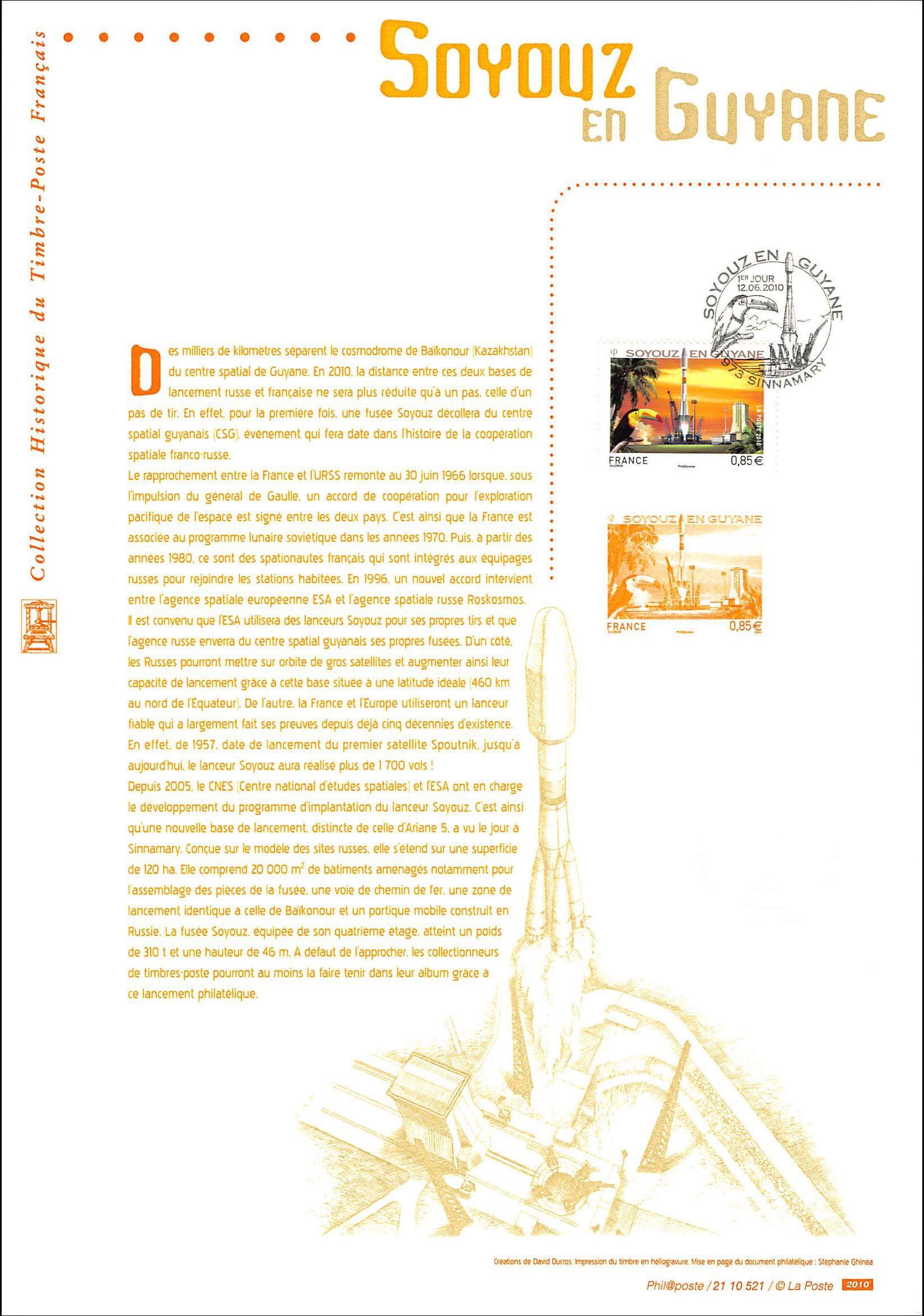 Document officiel 2010 - Soyouz en Guyane