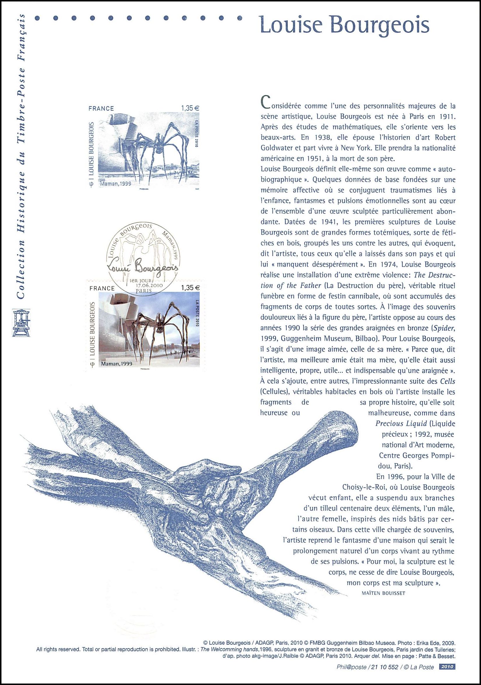 Document officiel 2010 - Louise Bourgeois
