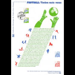 Document officiel 2010 - Football - Timbre recto verso