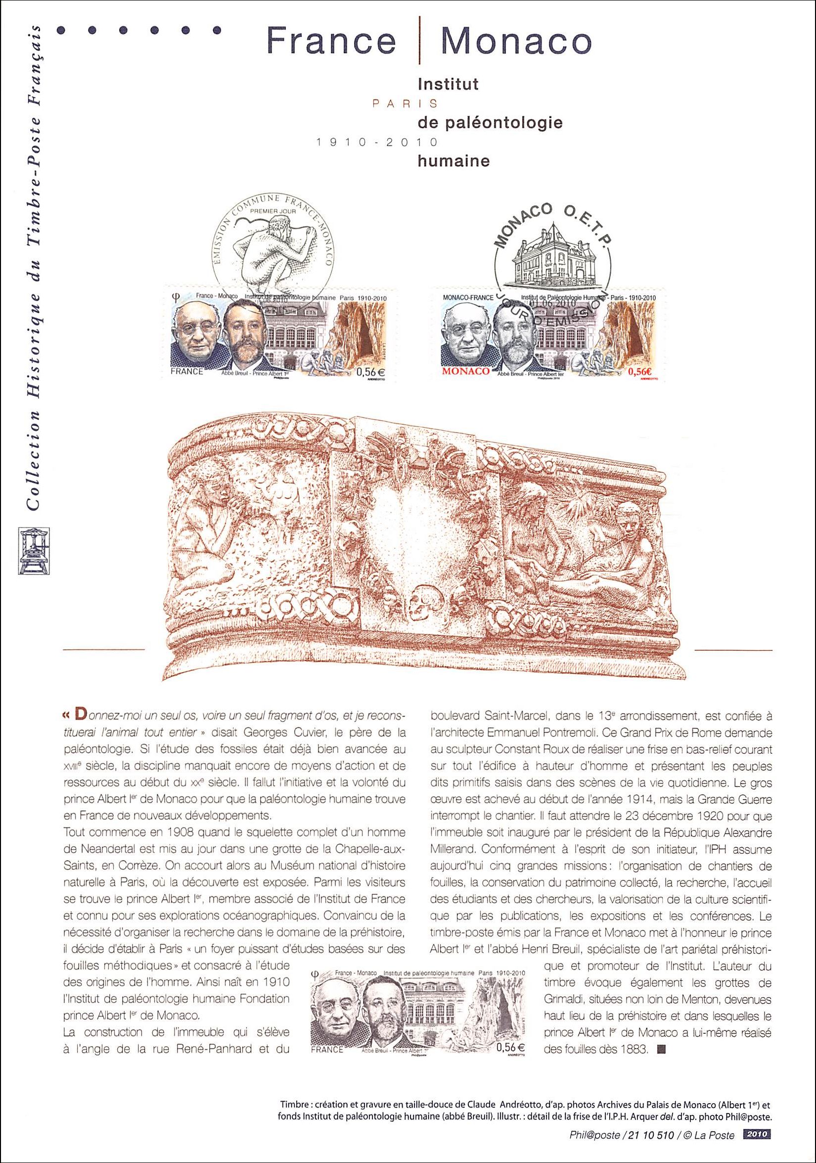 Document officiel 2010 - Institut de paléontologie humaine