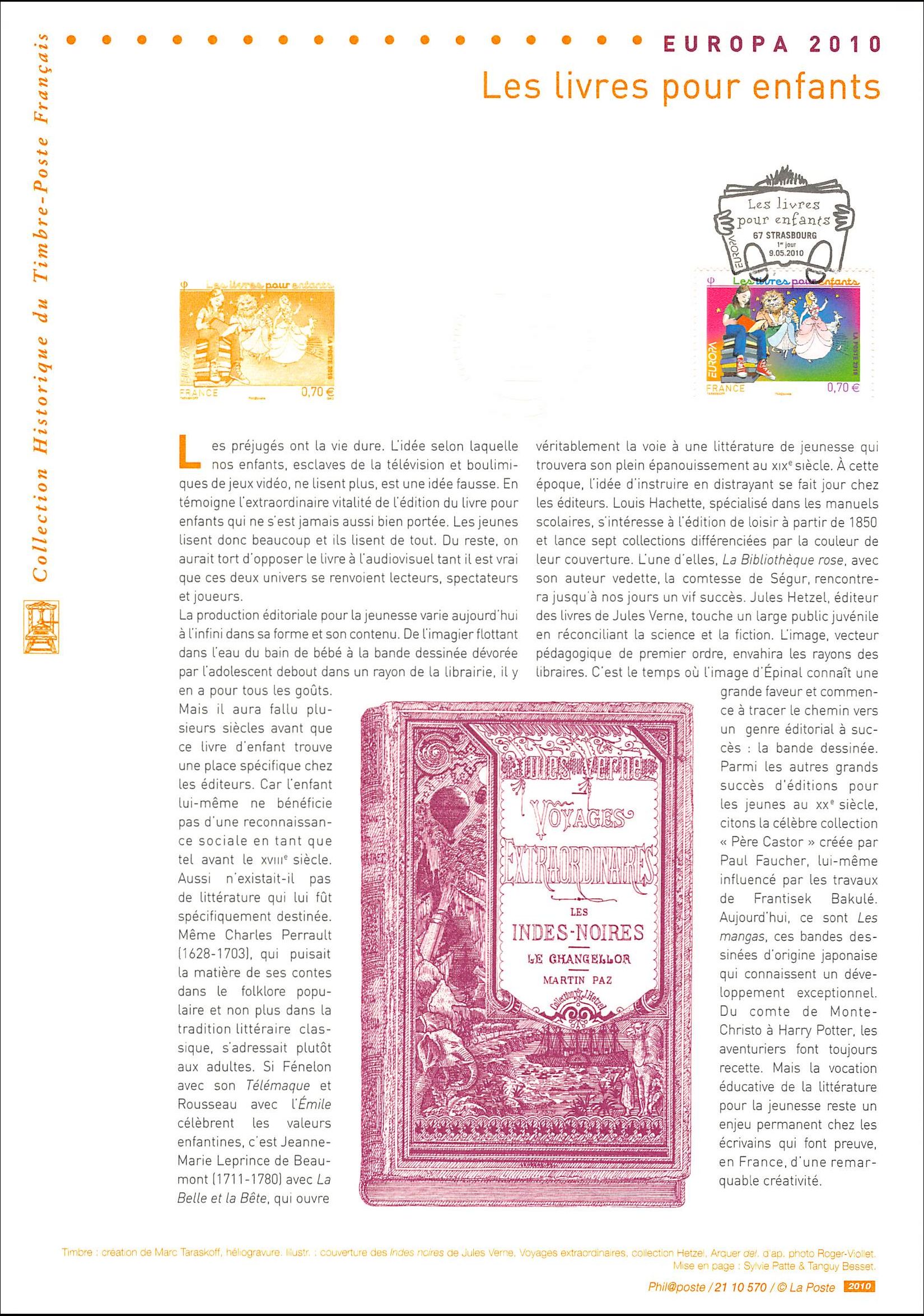 Document officiel 2010 - Europa 2010 - Les livres pour enfants