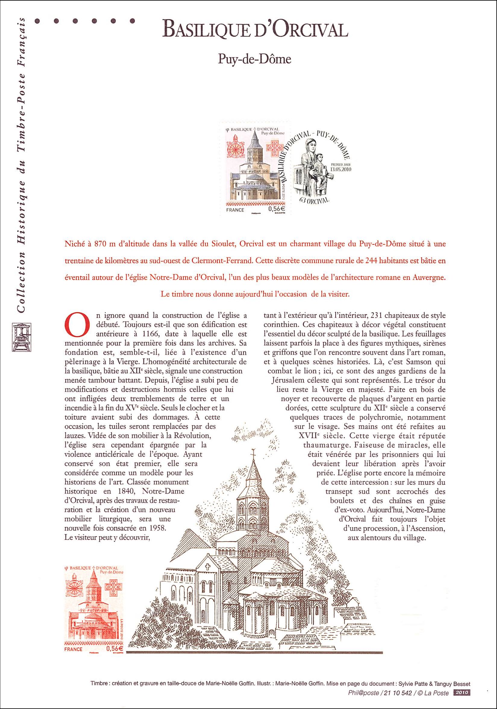 Document officiel 2010 - Basilique d'Orcival - Puy-de-Dôme