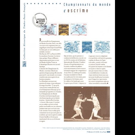 Document officiel 2010 - Championnats du monde d'escrime 2010