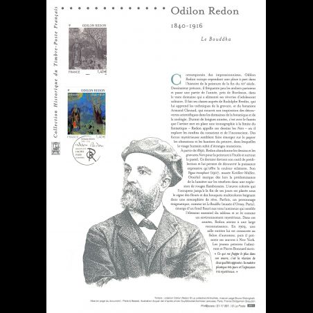 Document officiel 2011 - Tableau Odilon Redon - Le Bouddha