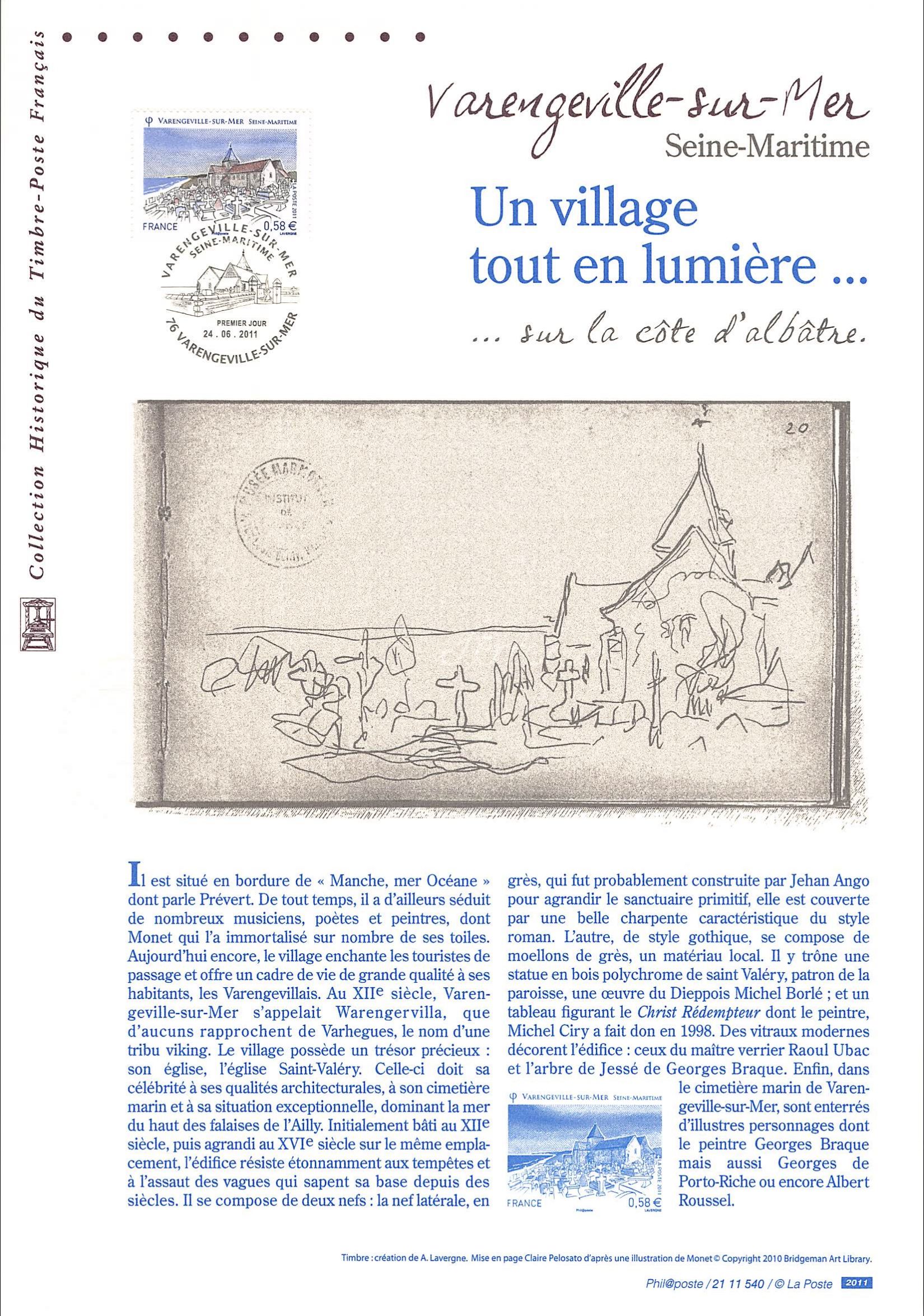 Document officiel 2011 - Varengeville-sur-mer - Seine Maritime