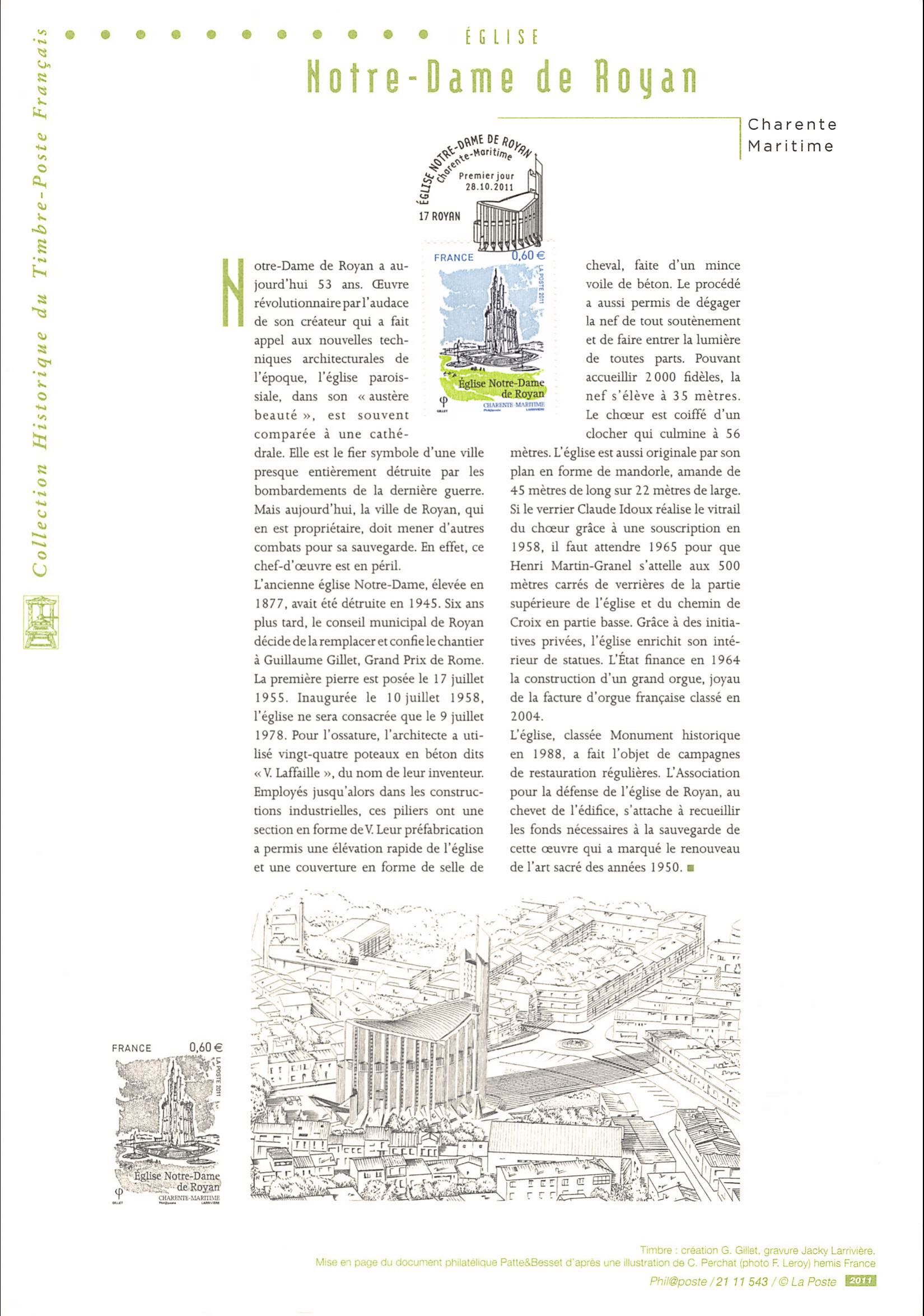 Document officiel 2011 - Eglise Notre-Dame de Royan