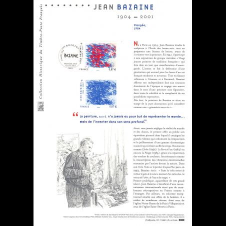 Document officiel 2011 - Jean Bazaine - Plongée