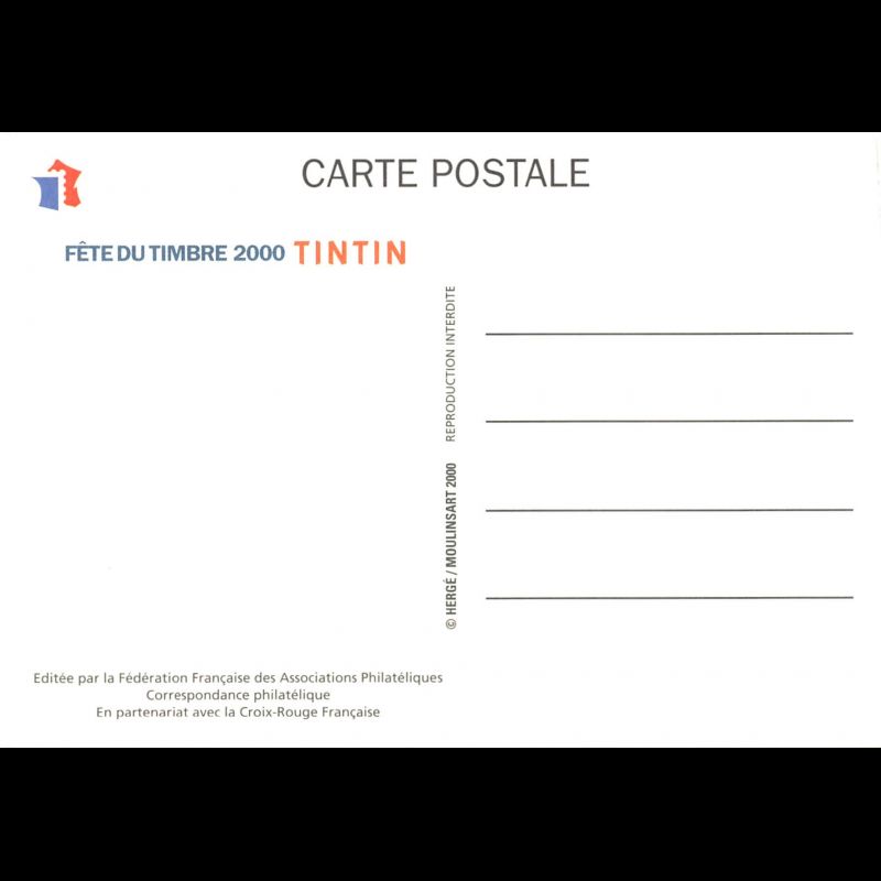 CARTE 1er JOUR - N° 3303 - FÊTE du TIMBRE 2000 - TINTIN