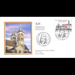 CEF - Melun, la collégiale Notre-Dame, oblit 20/4/13 Melun