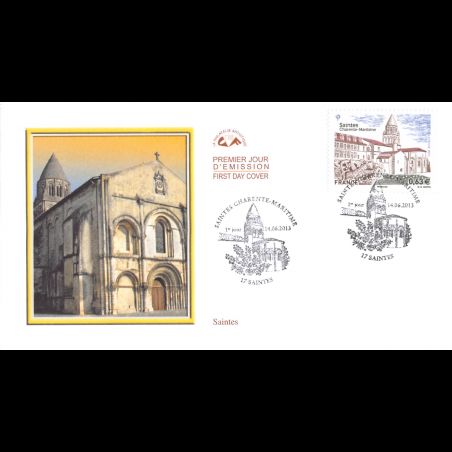 CEF - L'Abbaye aux Dames, oblit 14/6/13 Saintes