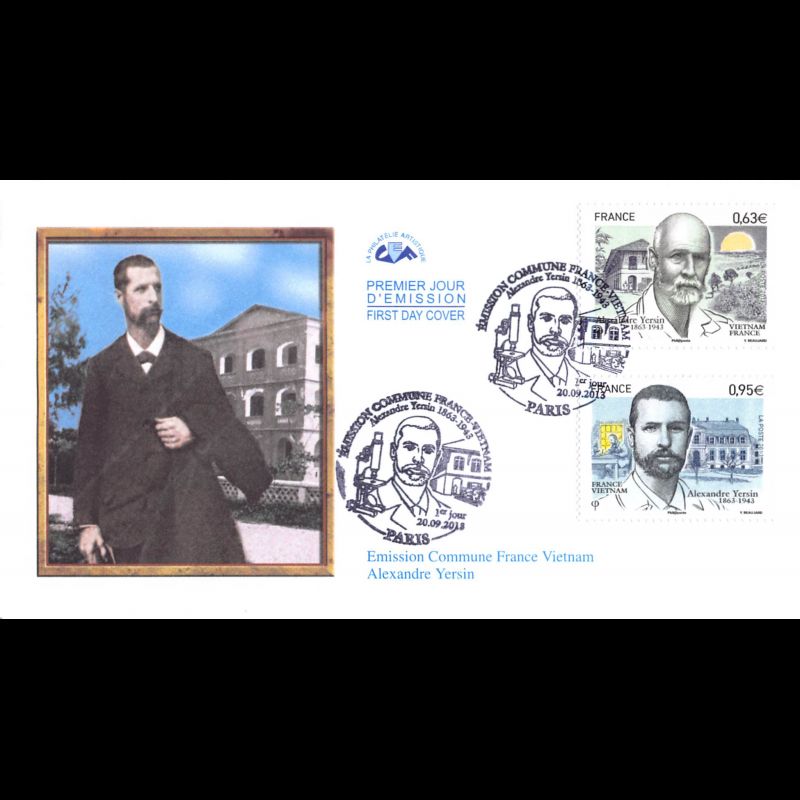 CEF - France Vietnam, Alexandre Yersin - oblit 20/9/2013 Paris