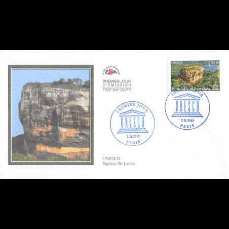 CEF - UNESCO 2013, site de Sigiriya, oblit 7/11/13 Paris