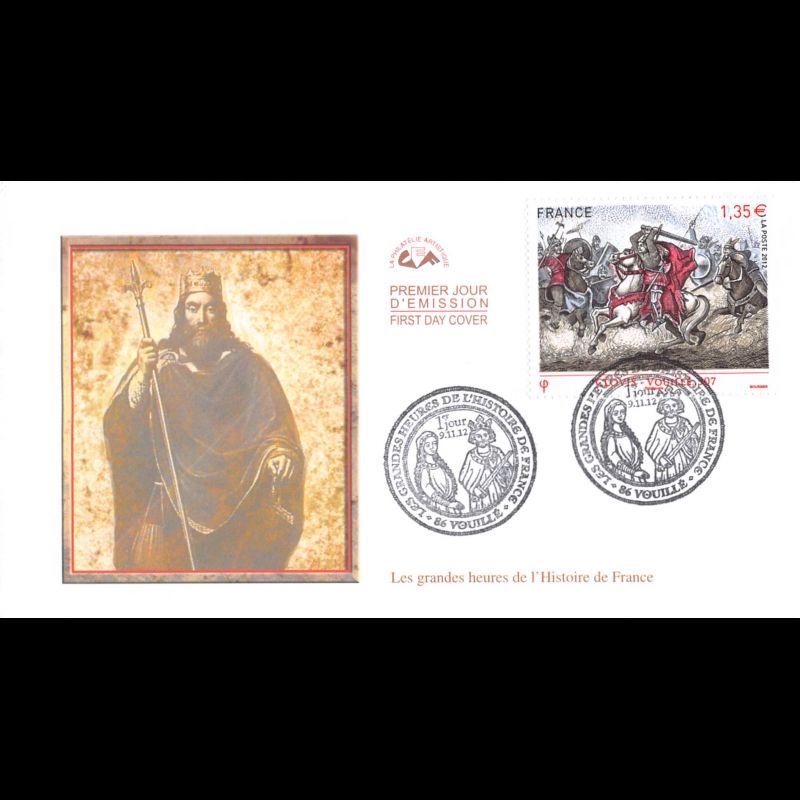CEF - Grandes heures histoire de France (2 env), oblit 9/11/2012
