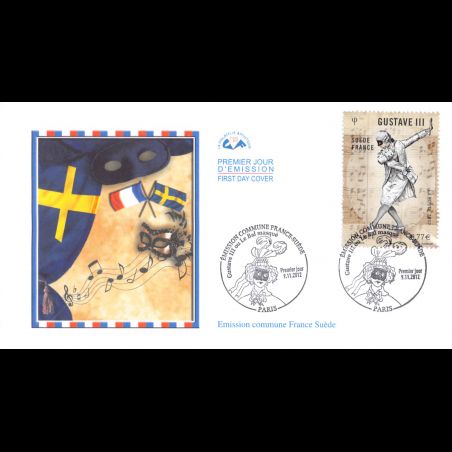 CEF - France Suède, Gustave III, oblit 9/11/12 Paris