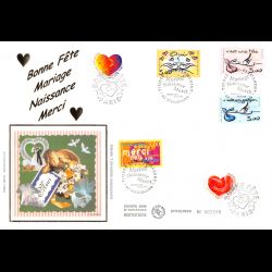 FDC GF soie - Timbres...