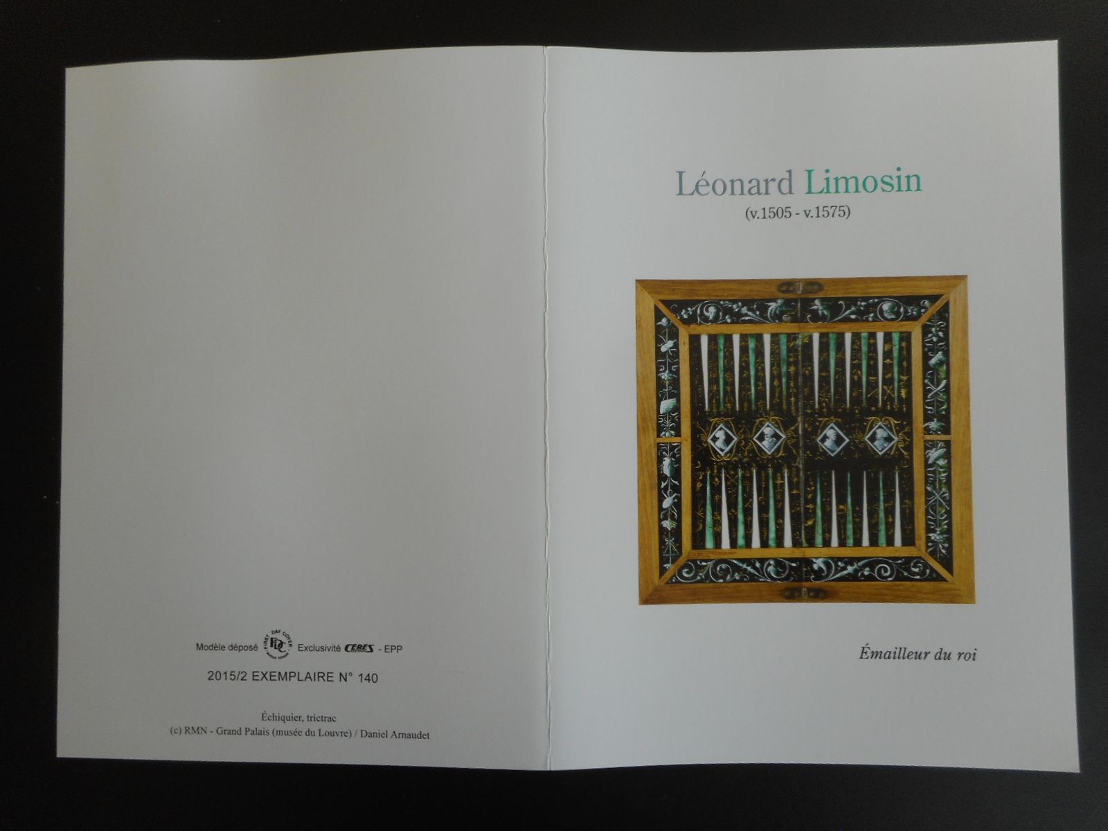 Encart E346 - Léonard Limosin - bloc - 27/2/2015