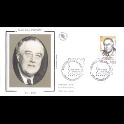 FDC soie - Bourse aux timbres, Franklin Delano Roosevelt - oblit 13/5/2010 Paris
